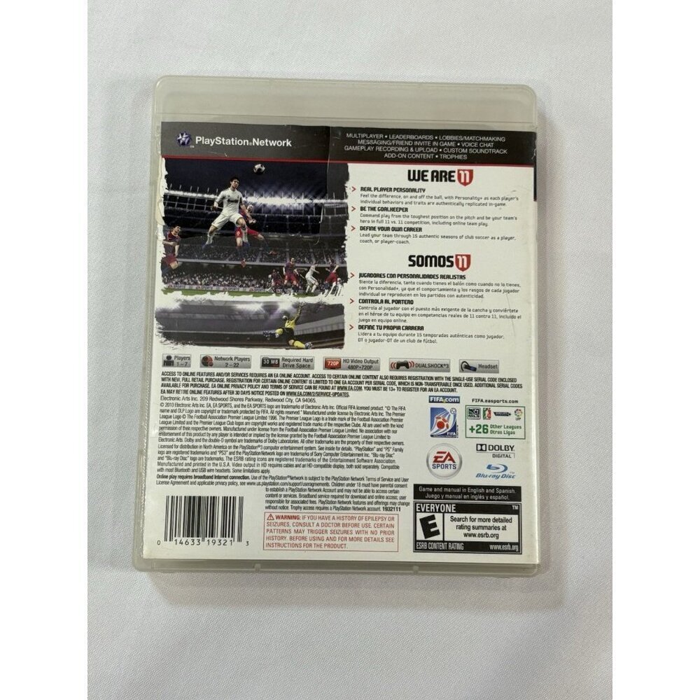 FIFA Soccer 11 (Sony PlayStation 3, 2010) - Picture 2 of 3